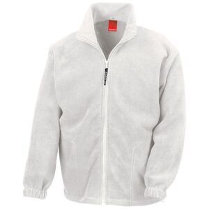 Result Mens Polartherm Fleece Jacket / White